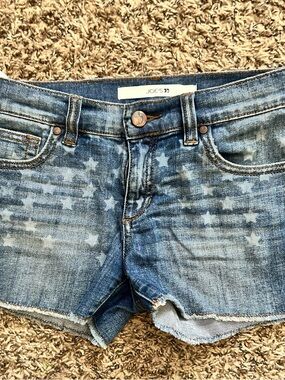 Joe's Jeans Girls Blue Star Print Denim Shorts